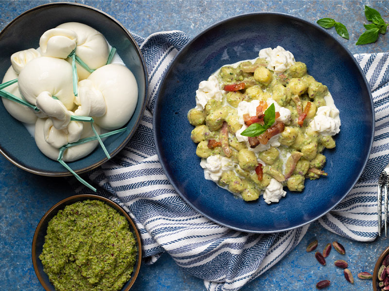 Gnocchetti Con Pesto Di Pistacchi E Burrata La Ricetta Food Blog