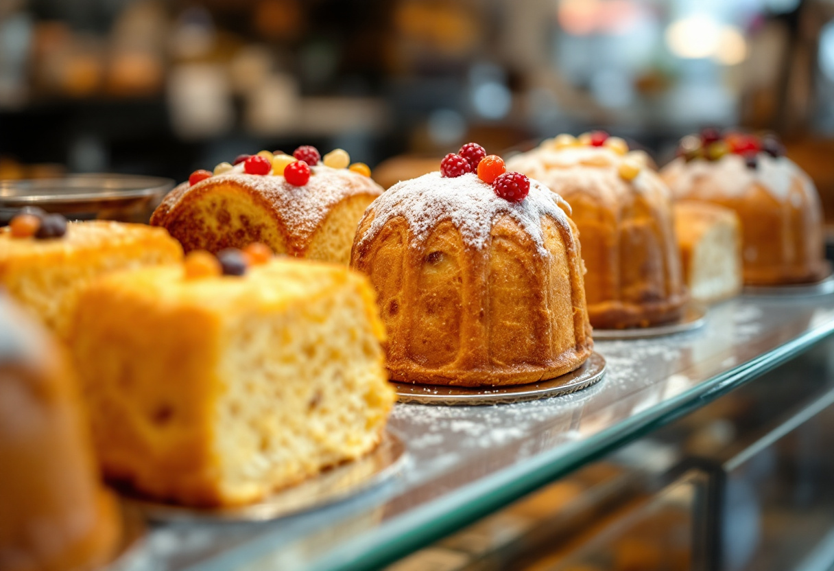 Panettone artigianale con etichetta di prezzo in aumento