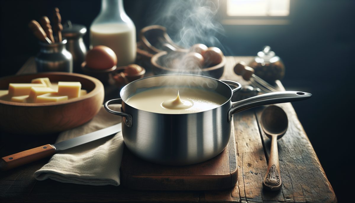 Preparazione della besciamella per lasagne