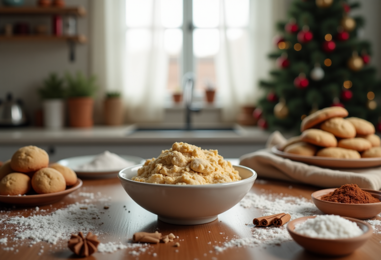 Biscotti di Natale decorati con zucchero e spezie