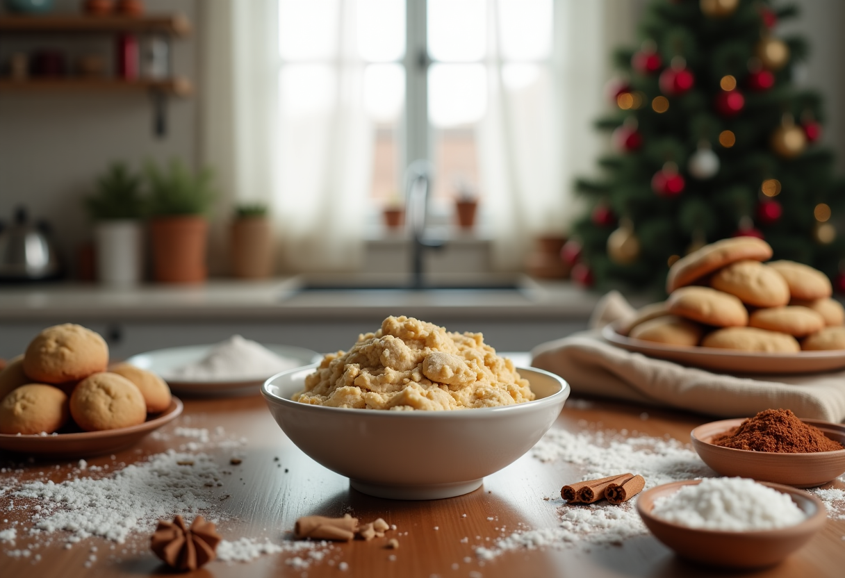 Biscotti di Natale decorati con zucchero e spezie