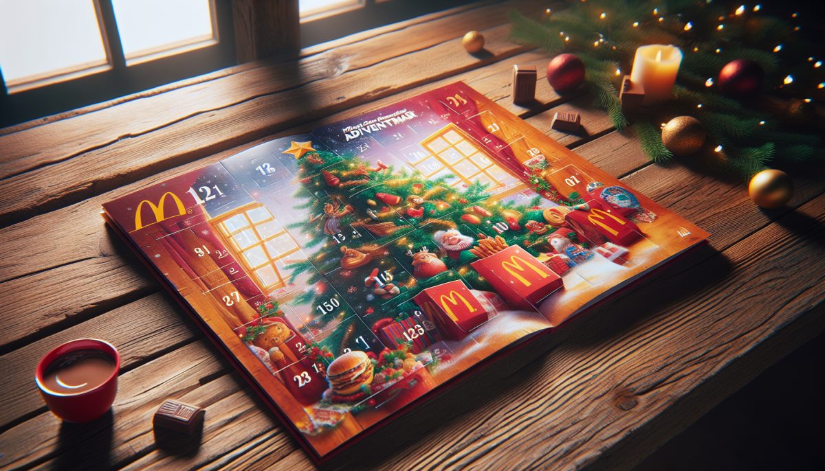 Calendario dell'Avvento Burger King con offerte natalizie