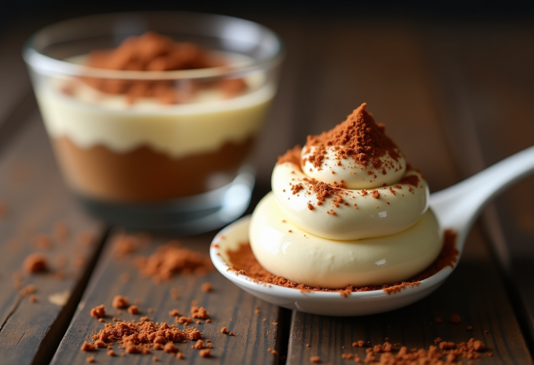 Deliziosa crema al mascarpone pronta per essere utilizzata