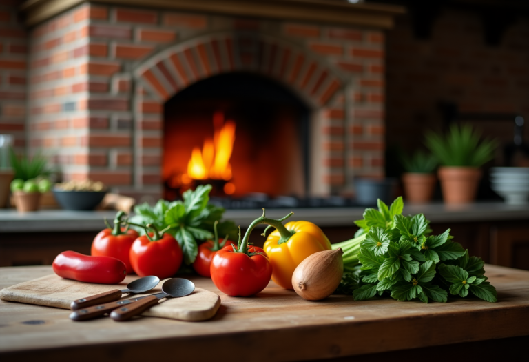 Piatto tipico della cucina italiana con ingredienti freschi