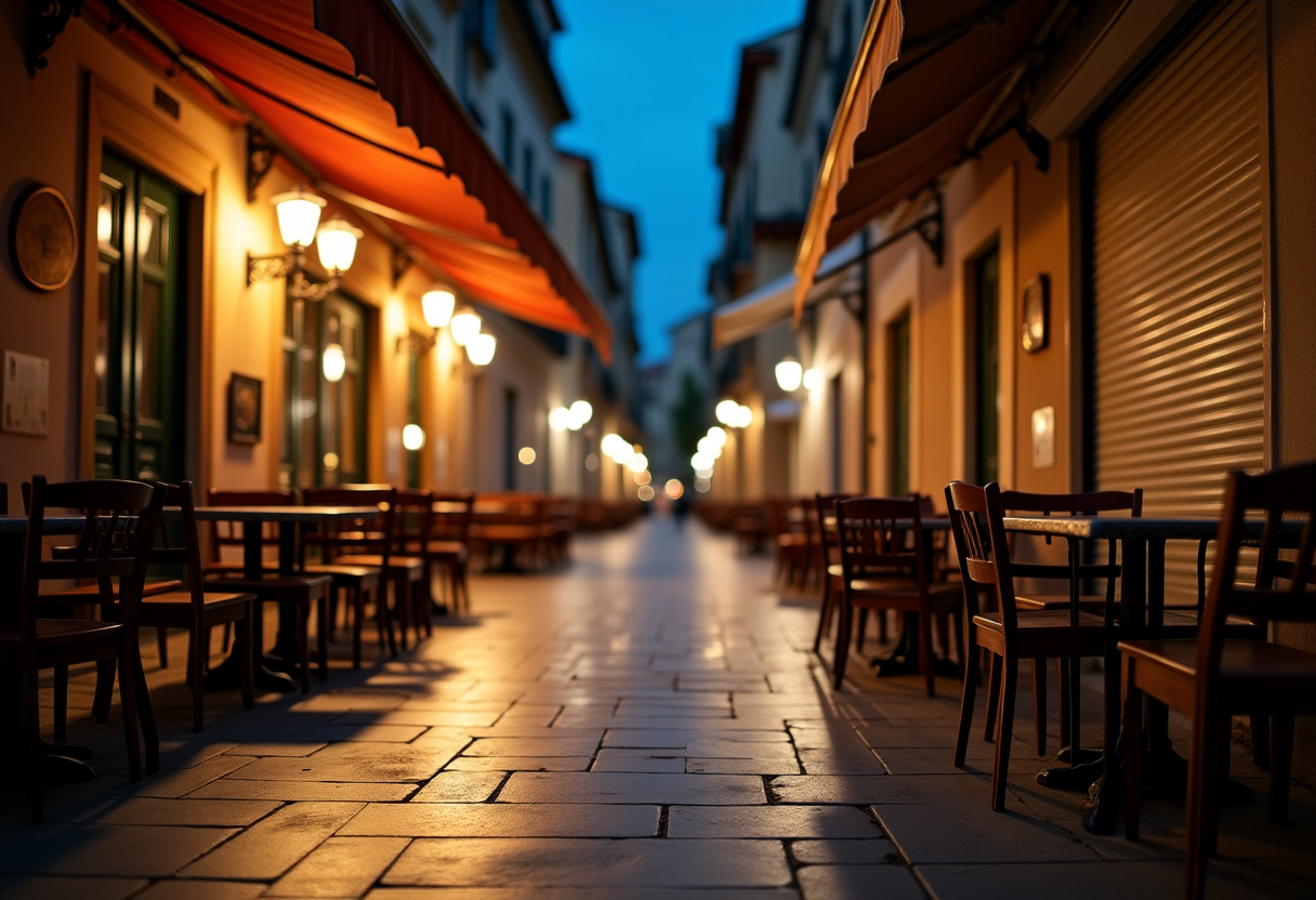 Bari di notte con locali e divieti in evidenza