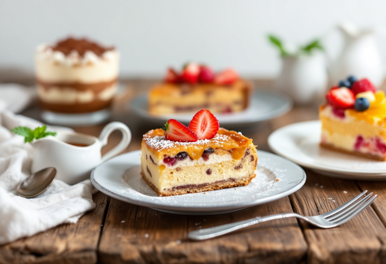 Deliziosi dessert realizzati con pane raffermo