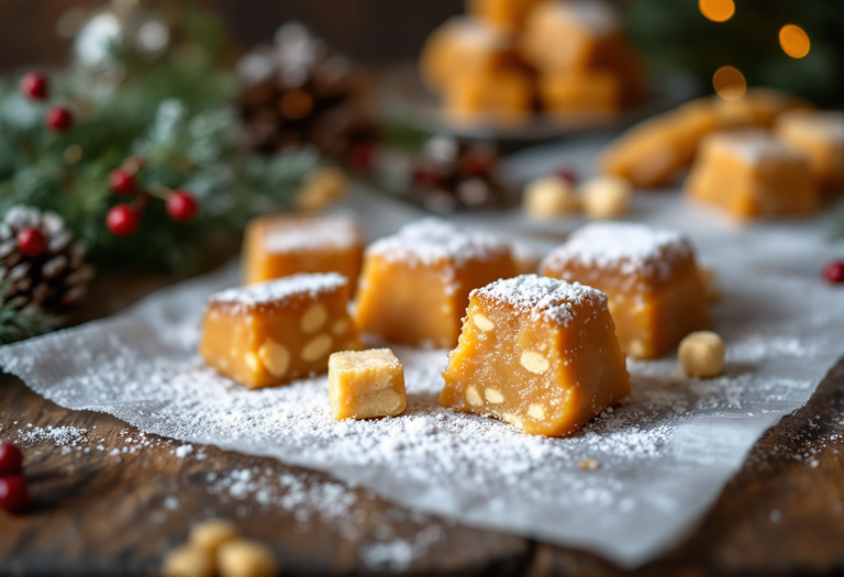 Dolci natalizi pronti per essere serviti durante le feste