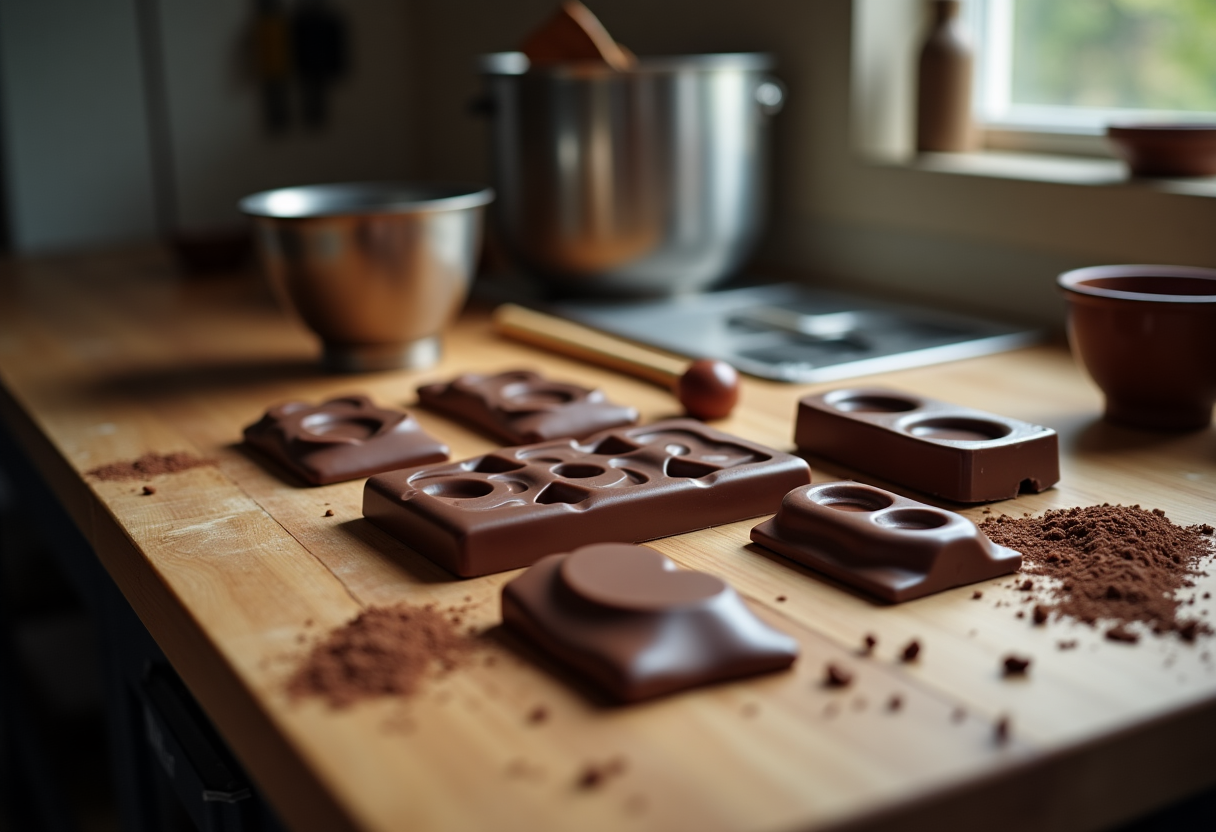 Interno del Chocolate Lab, il laboratorio di cioccolato