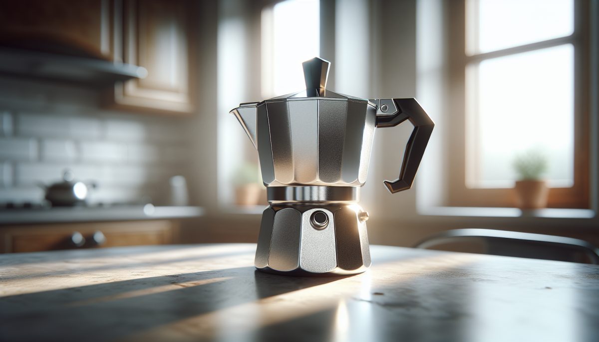 Moka pulita pronta per l'uso in cucina