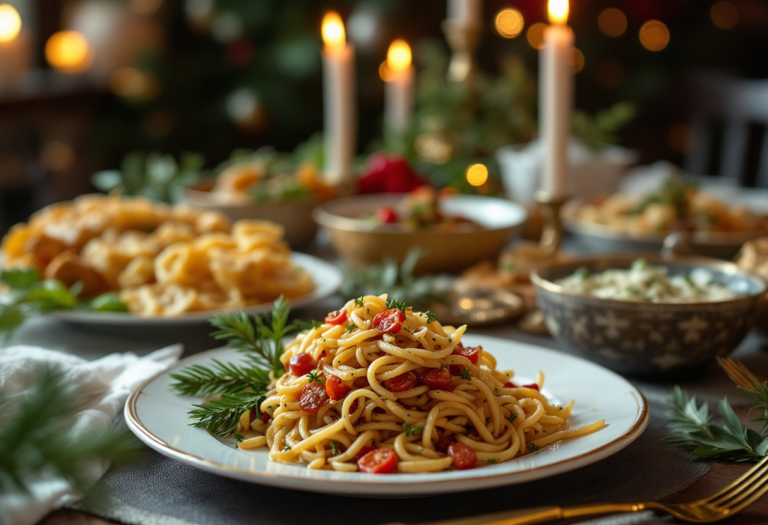 Delizioso menù dell'Immacolata con piatti tradizionali