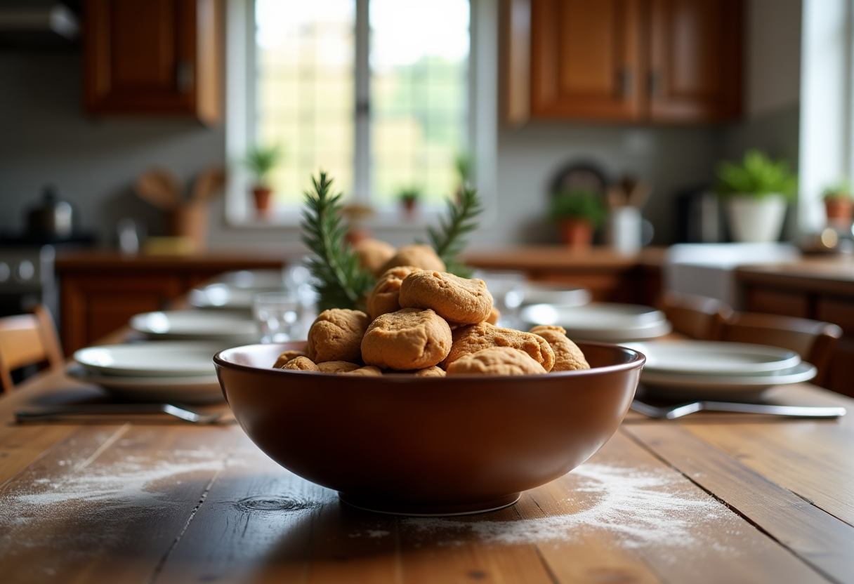 Omini di pan di zenzero decorati per Natale