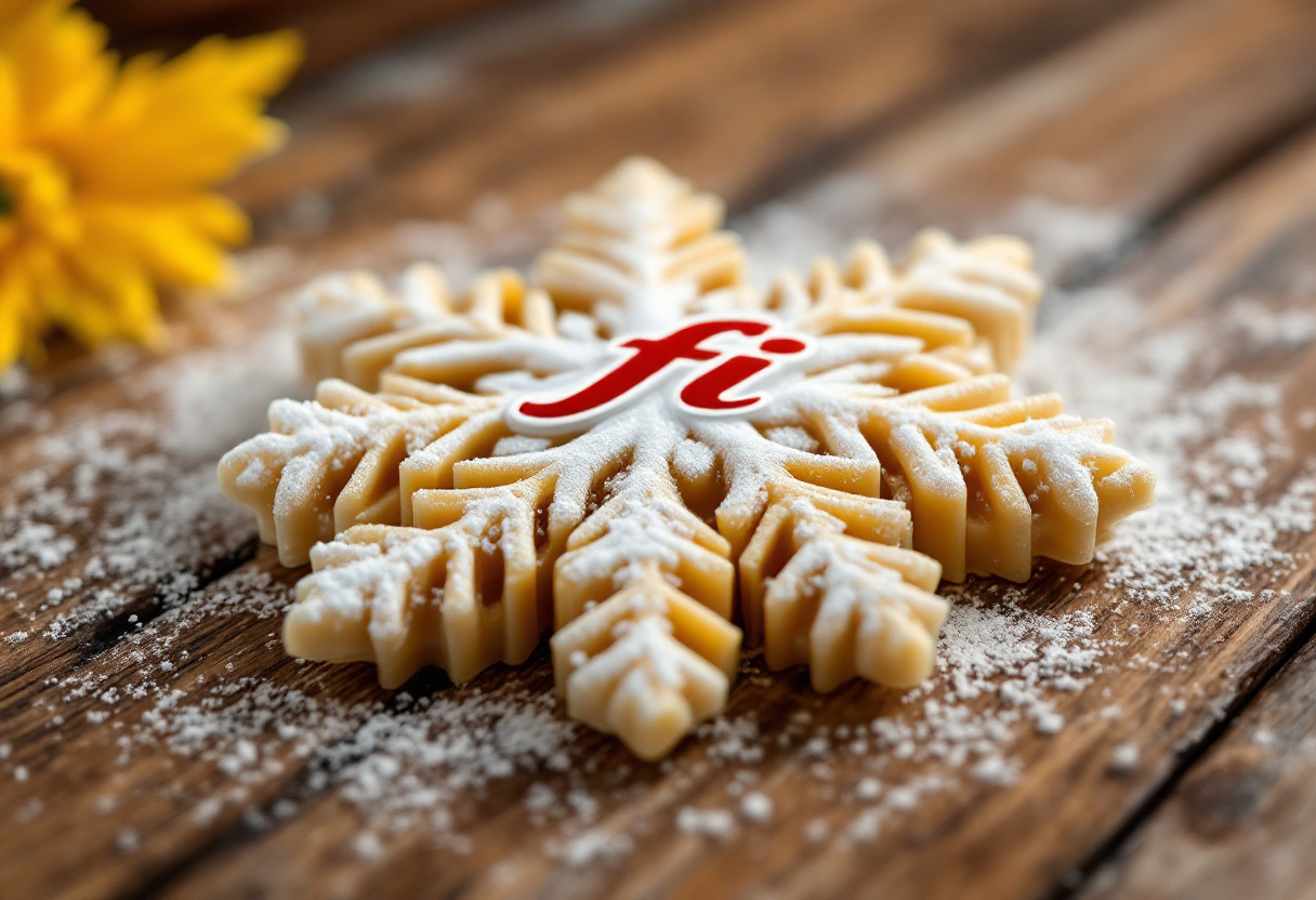 Pasta Barilla a forma di fiocco di neve per Natale