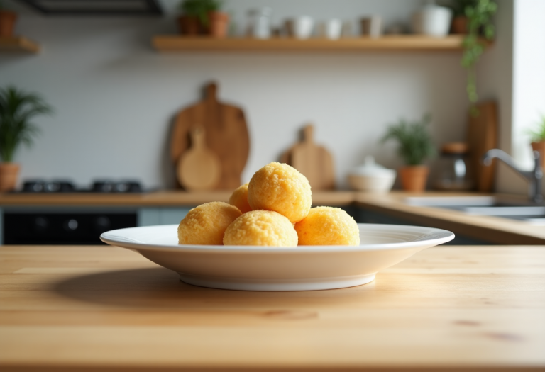 Polpette di merluzzo surgelato pronte da servire