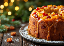 Panettone Motta di Bruno Barbieri con decorazioni natalizie