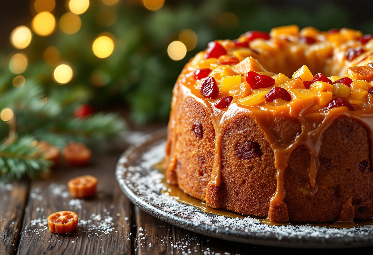 Panettone Motta di Bruno Barbieri con decorazioni natalizie