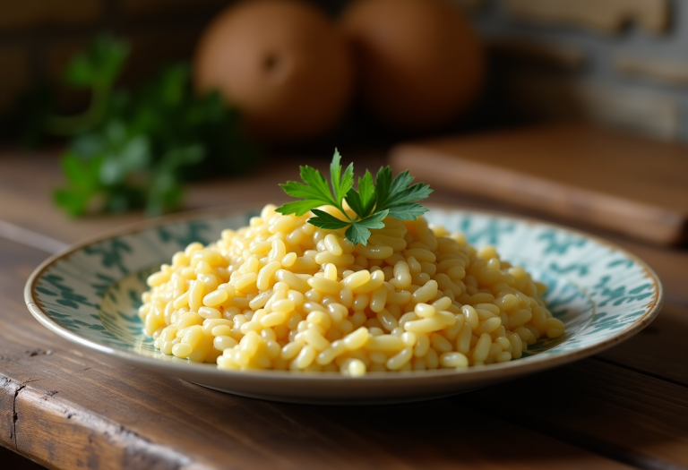 Piatto di ricette comfort tipiche della Lombardia in inverno