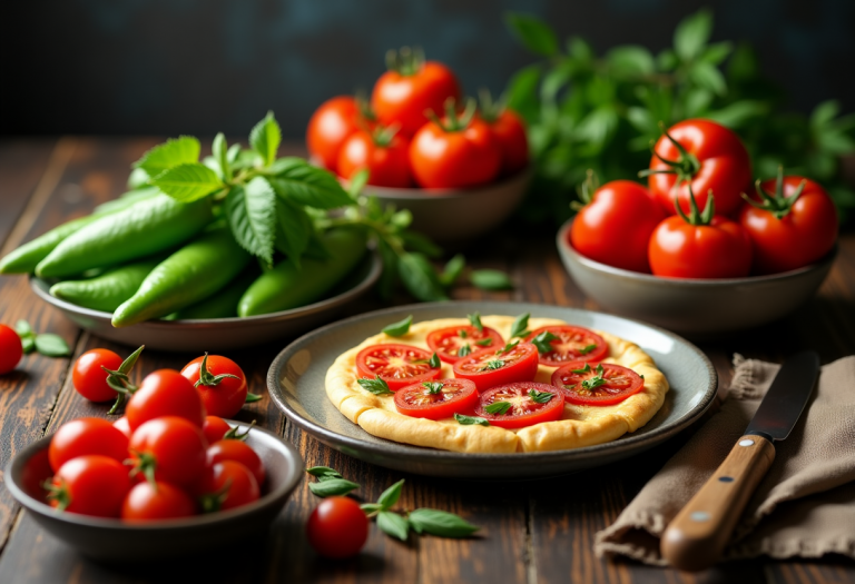 Rotolo di maiale al forno farcito con ingredienti freschi