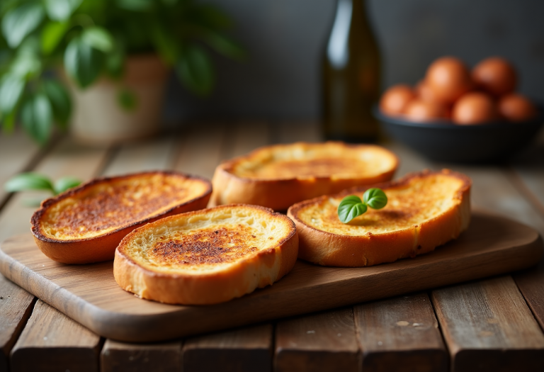 Pane tostato dorato con burro e marmellata