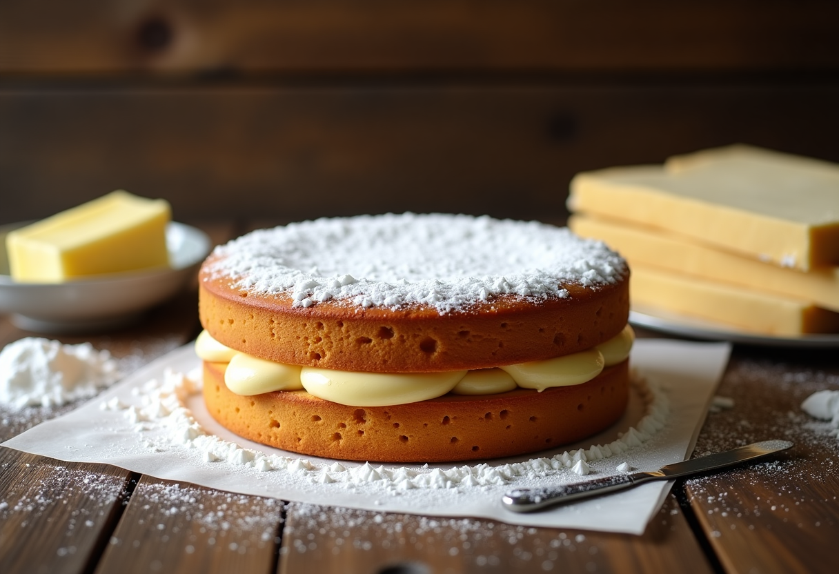 Torta Napoleone, un dolce tradizionale con crema e pasta sfoglia