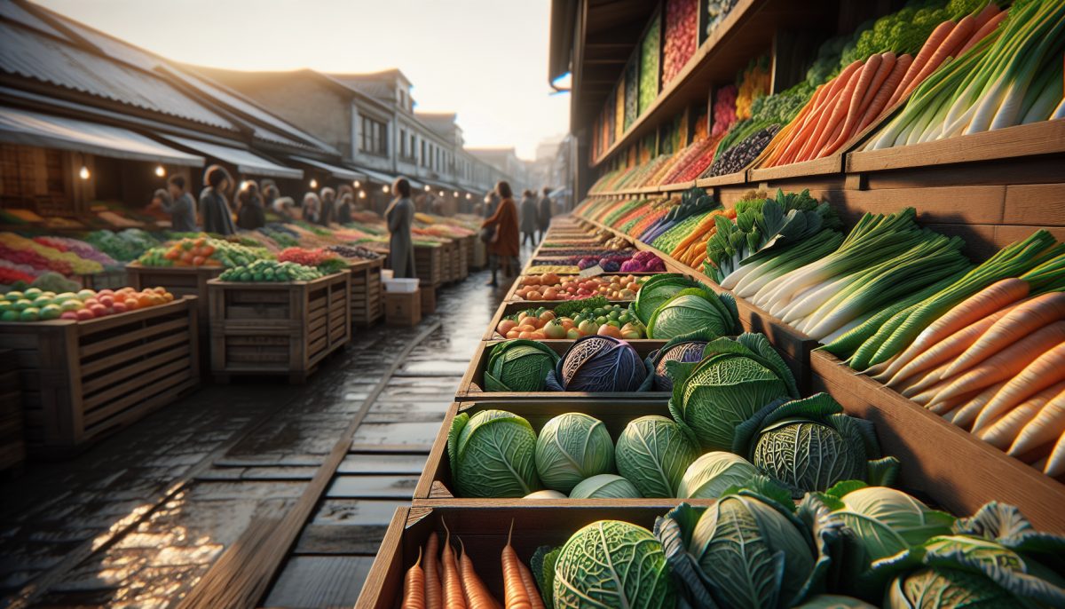 Varietà di verdure di novembre fresche e colorate