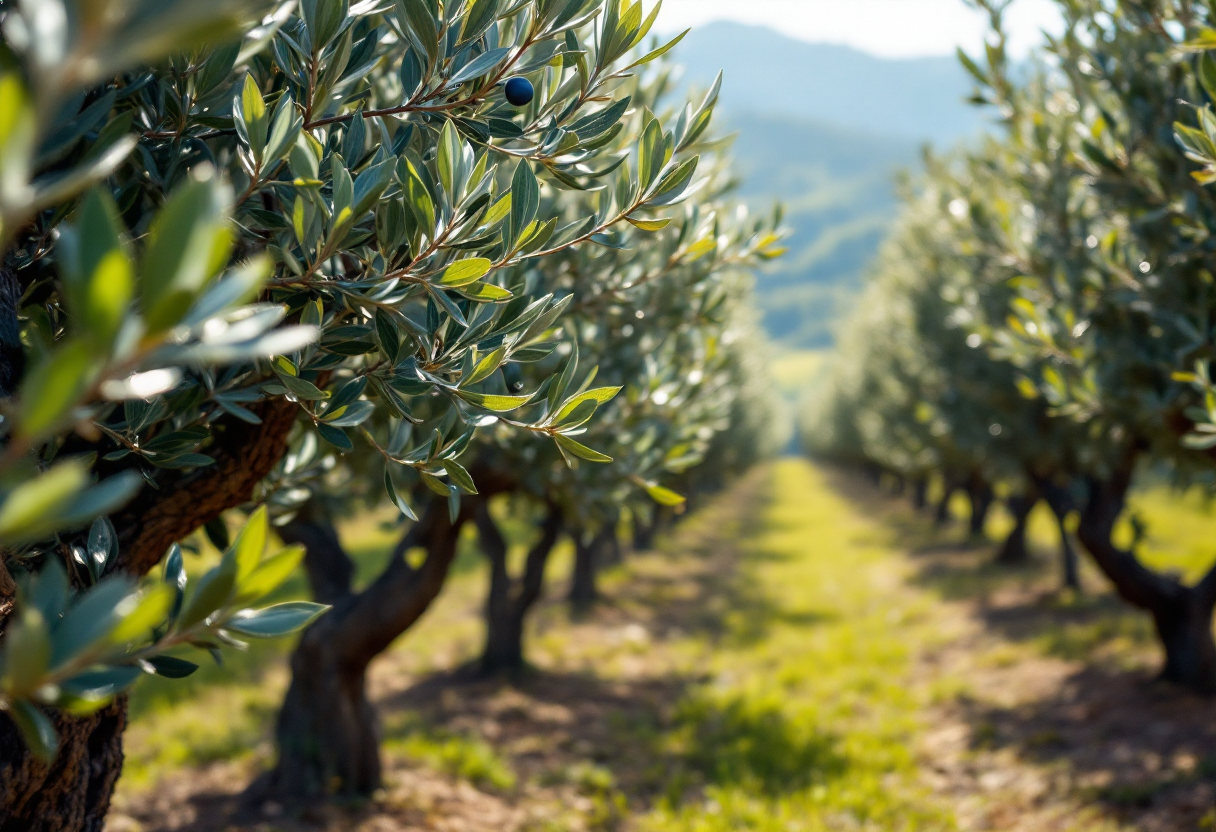 Grafico che mostra l'aumento dei prezzi dell'olio extravergine di oliva