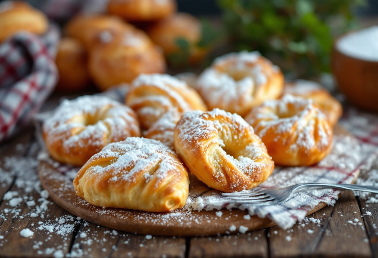 Bocconotti abruzzesi farciti con marmellata e cioccolato