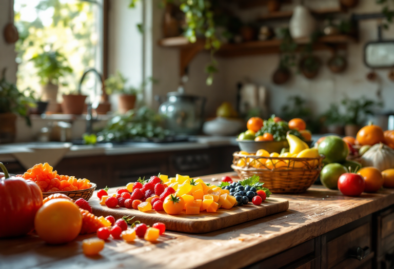 Canditi fatti in casa con frutta fresca e zucchero