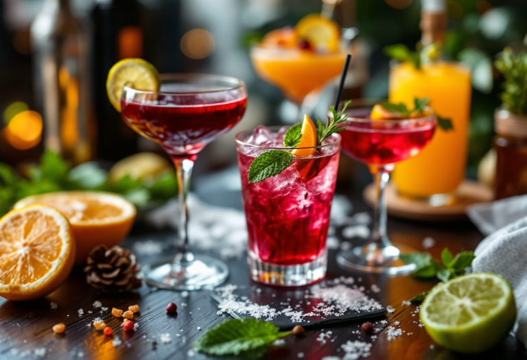 Sei cocktail colorati per le feste natalizie