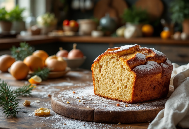 Panettone conservato in un contenitore ermetico