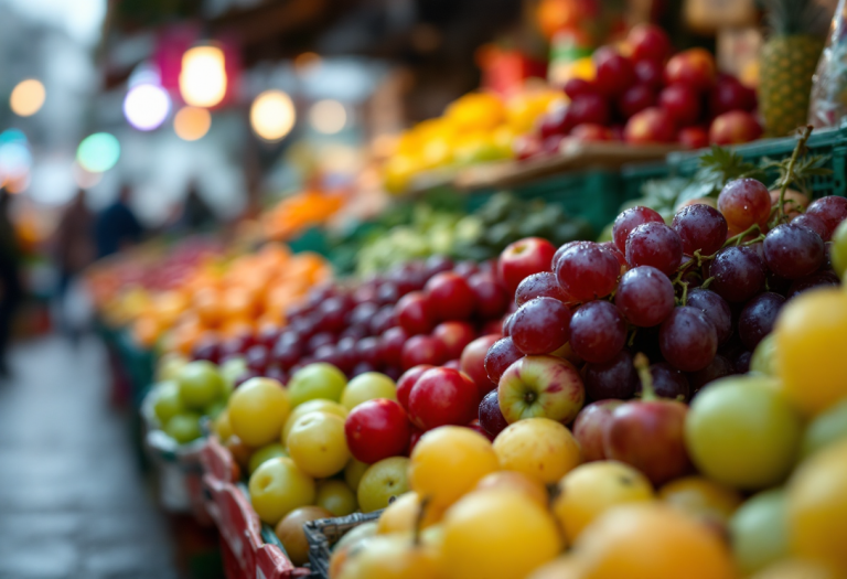 Frutta e verdura in calo durante il periodo natalizio