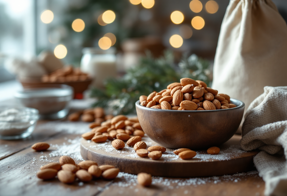 Deliziosi dolci natalizi a base di mandorle