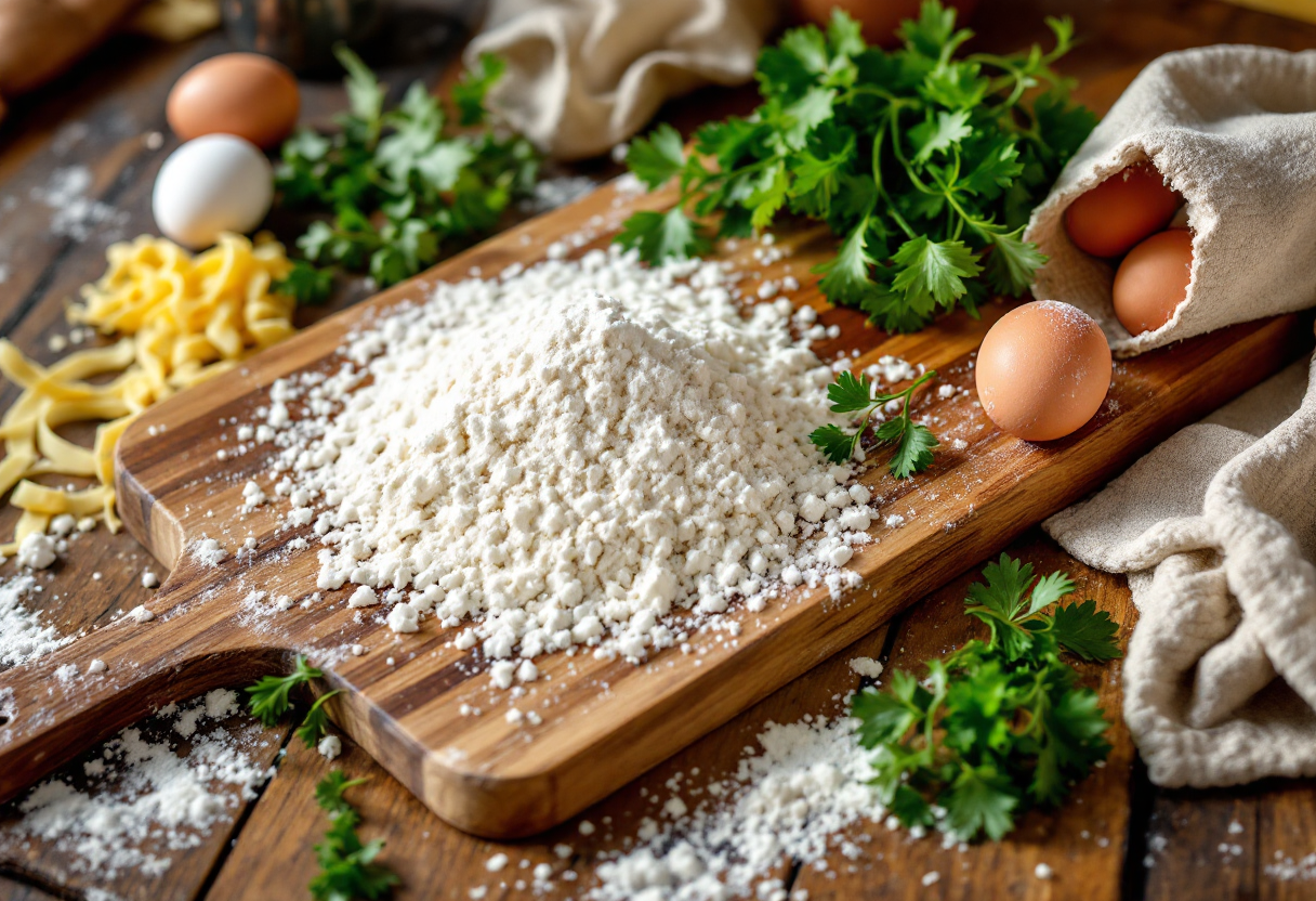 Fettuccine all'abruzzese con sugo tradizionale