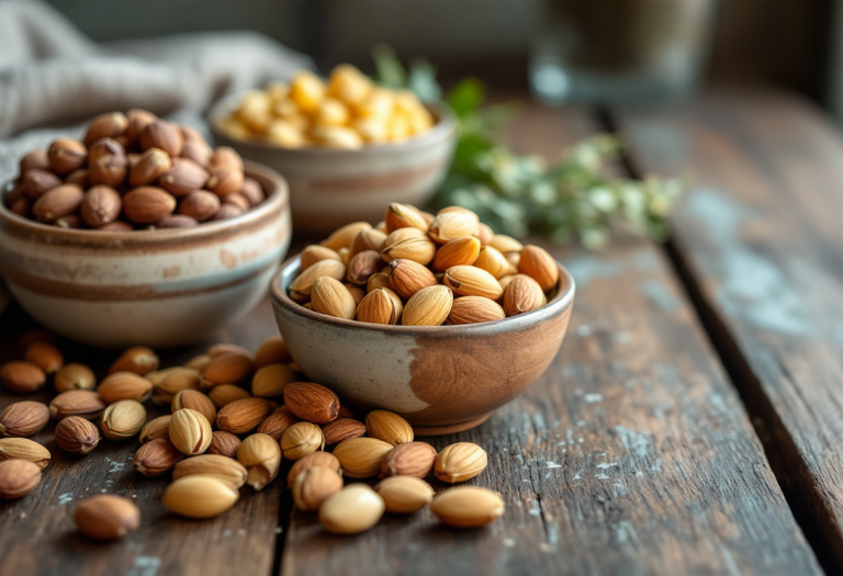 Varietà di frutti ricchi di proteine per una dieta sana