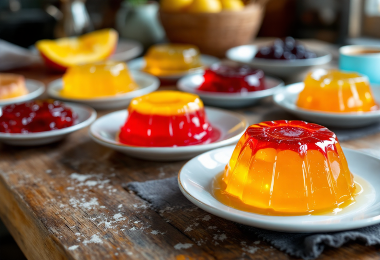 Deliziose gelatine di frutta colorate e fatte in casa