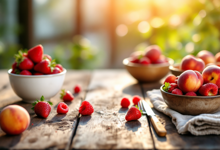 Gelatine di frutta colorate pronte per essere servite