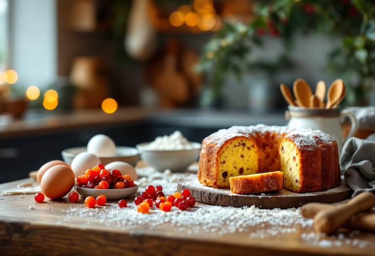 Fasi di preparazione del panettone artigianale