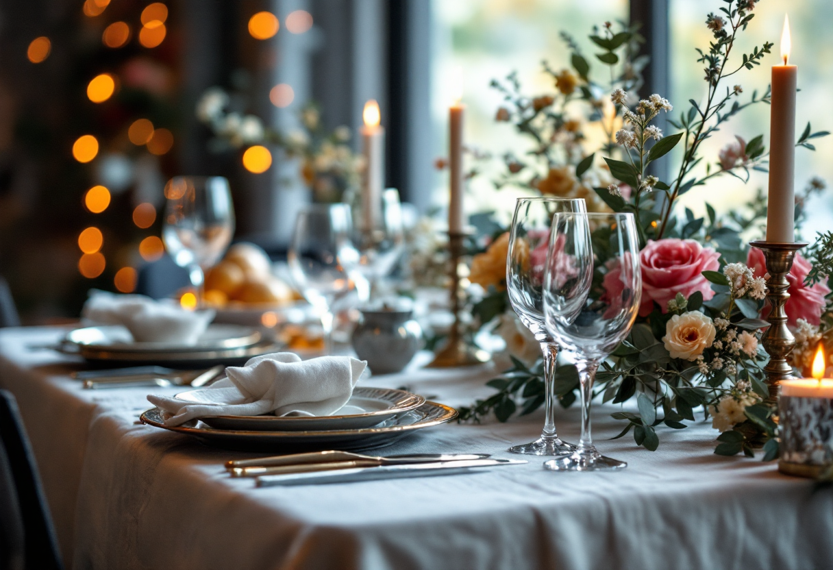 Delizioso menù per il Primo dell'Anno con piatti festivi