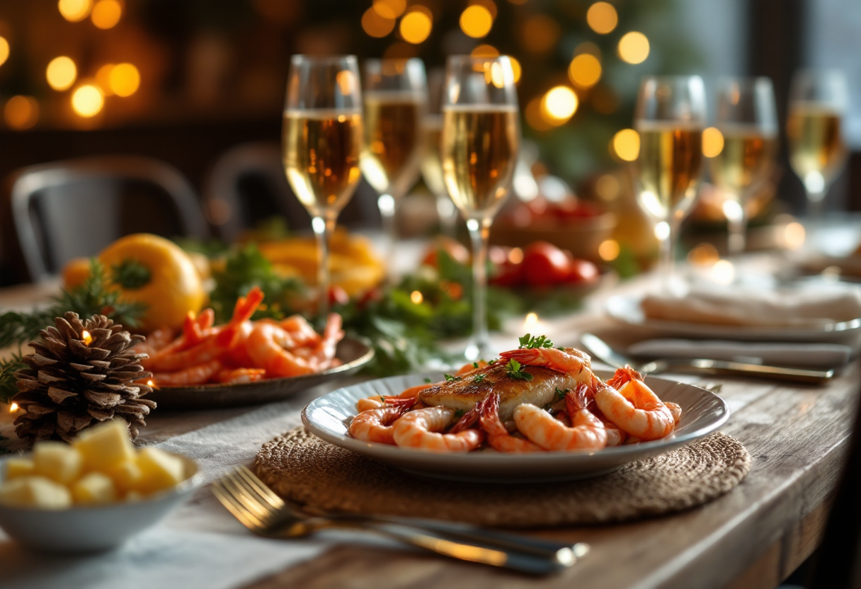 Delizioso menù di pesce per festeggiare Capodanno