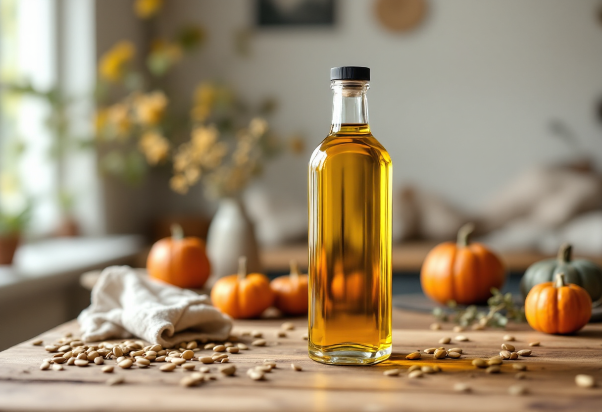 Olio di semi di zucca per rinforzare i capelli