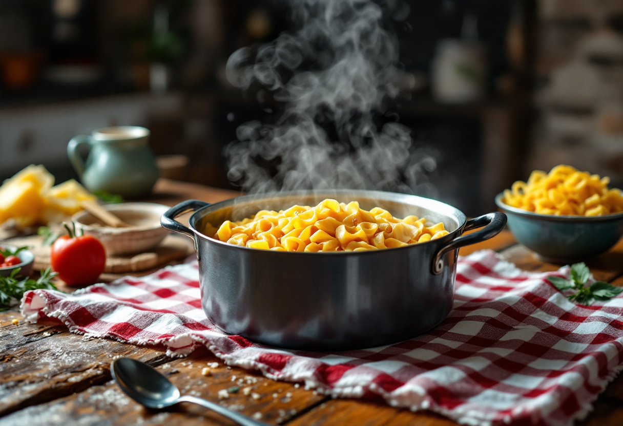 Pasta con patate e provola, un piatto tipico di Napoli