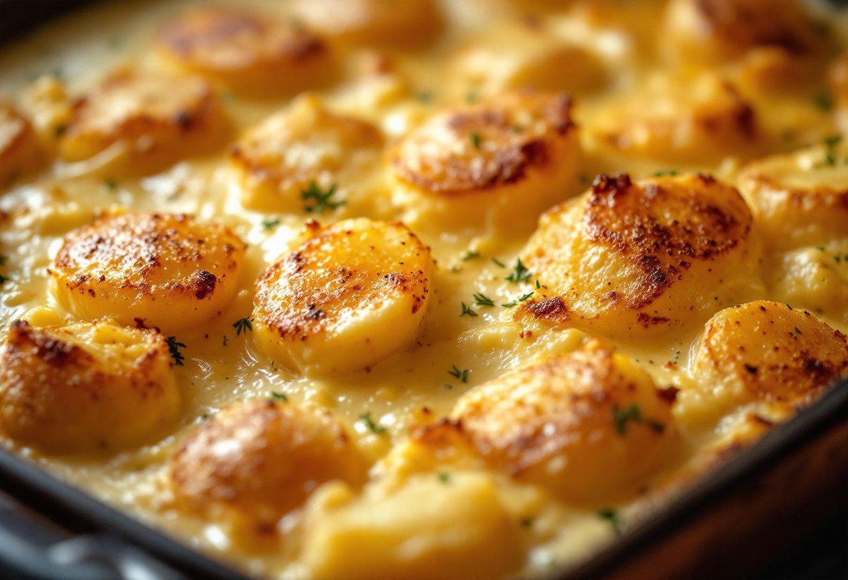 Patate con besciamella al forno, un piatto comfort food