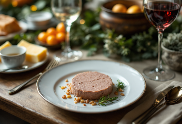 Antipasto raffinato di paté di fegato di coniglio