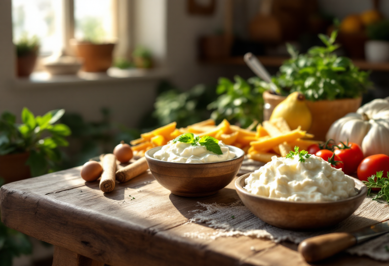 Ragù di ricotta servito con pasta fresca