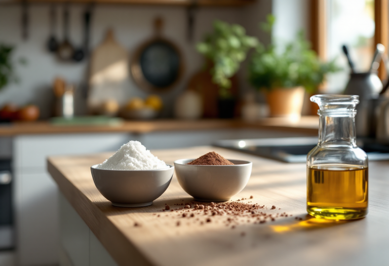 Preparazione del cioccolato vegano in cucina