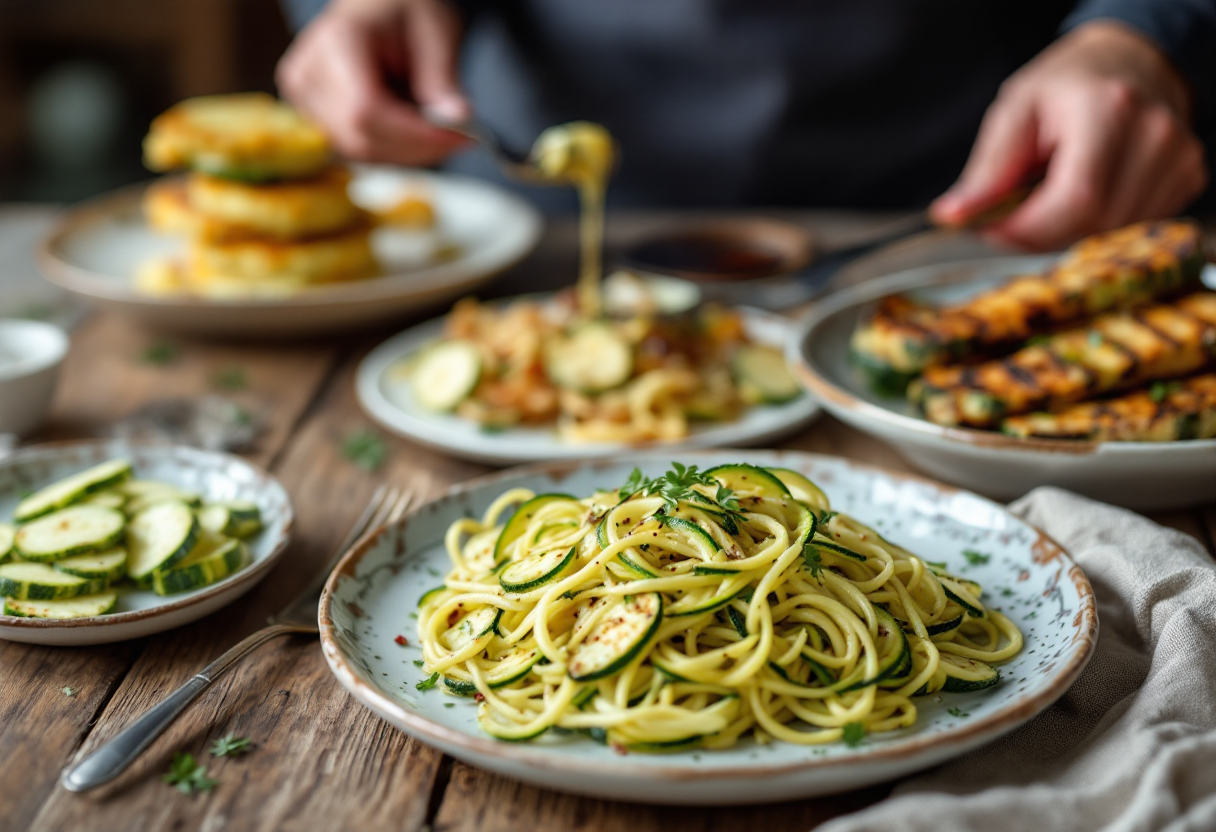 Deliziosi piatti a base di zucchine fresche e leggere