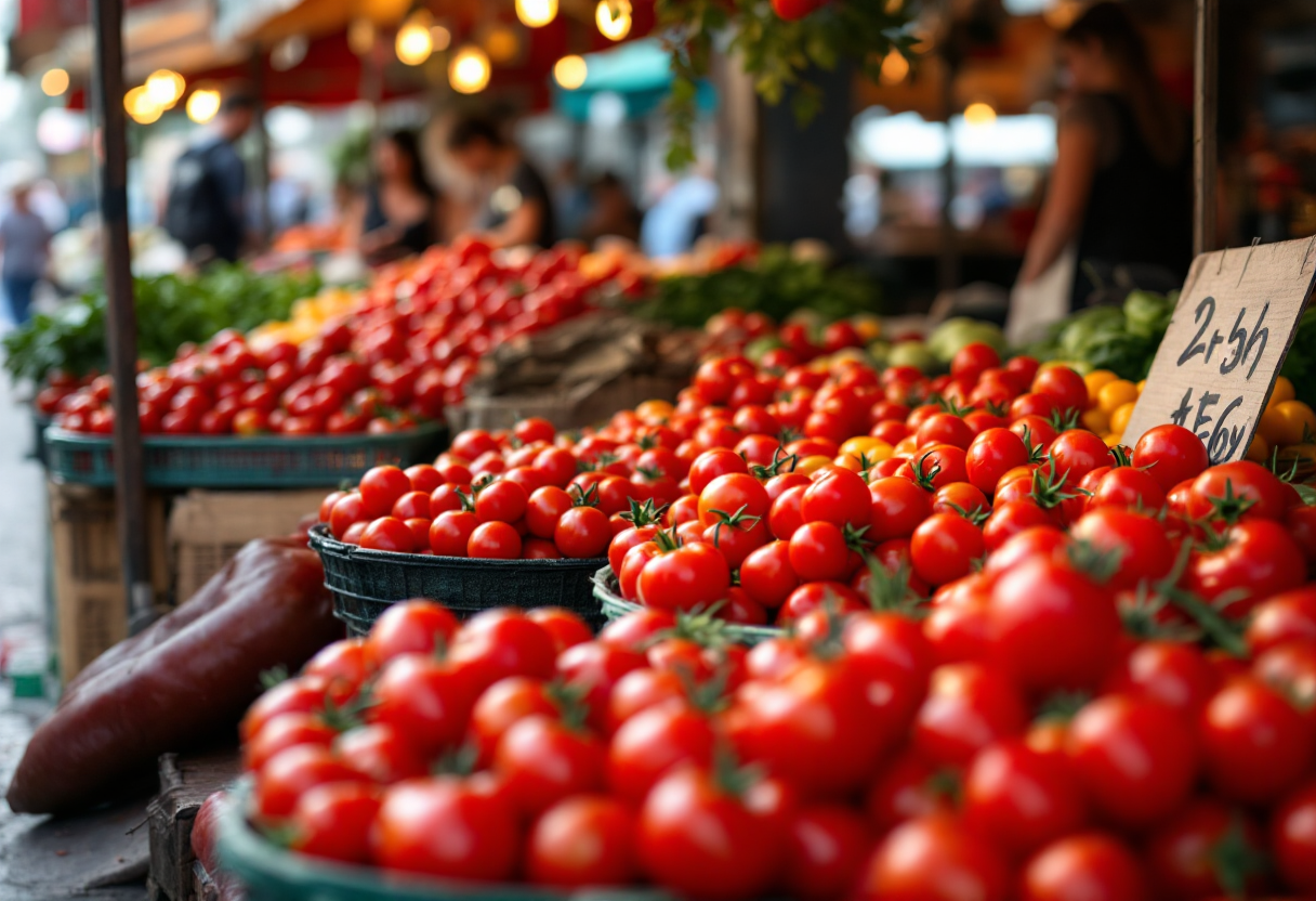 Pomodori cinesi spacciati per italiani in un mercato