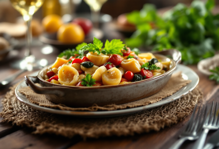 Antipasto piemontese di tonno di coniglio con verdure fresche