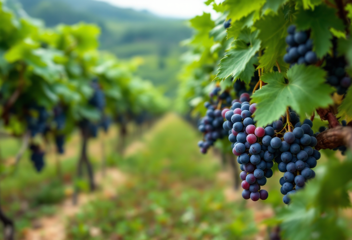 Vigneti della Georgia durante la vendemmia 2024