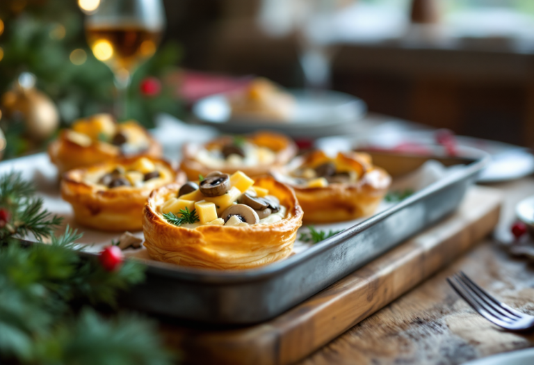 Vol au vent ripieni, antipasto natalizio elegante