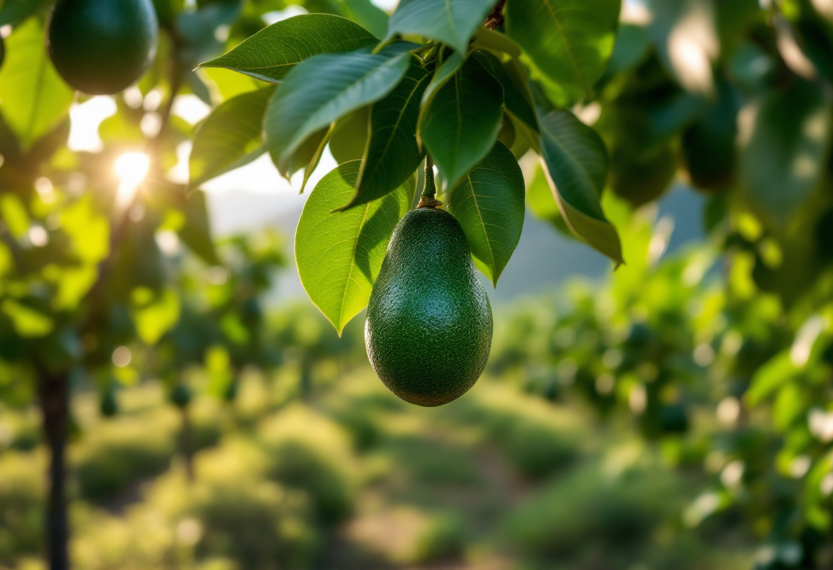 Avocado peruviano fresco pronto per l'esportazione